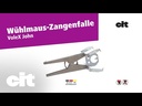 Wühlmaus-Zangenfalle John Stellplättchen angehängt