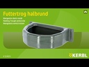Futtertrog halbrund Kunststoff, grün