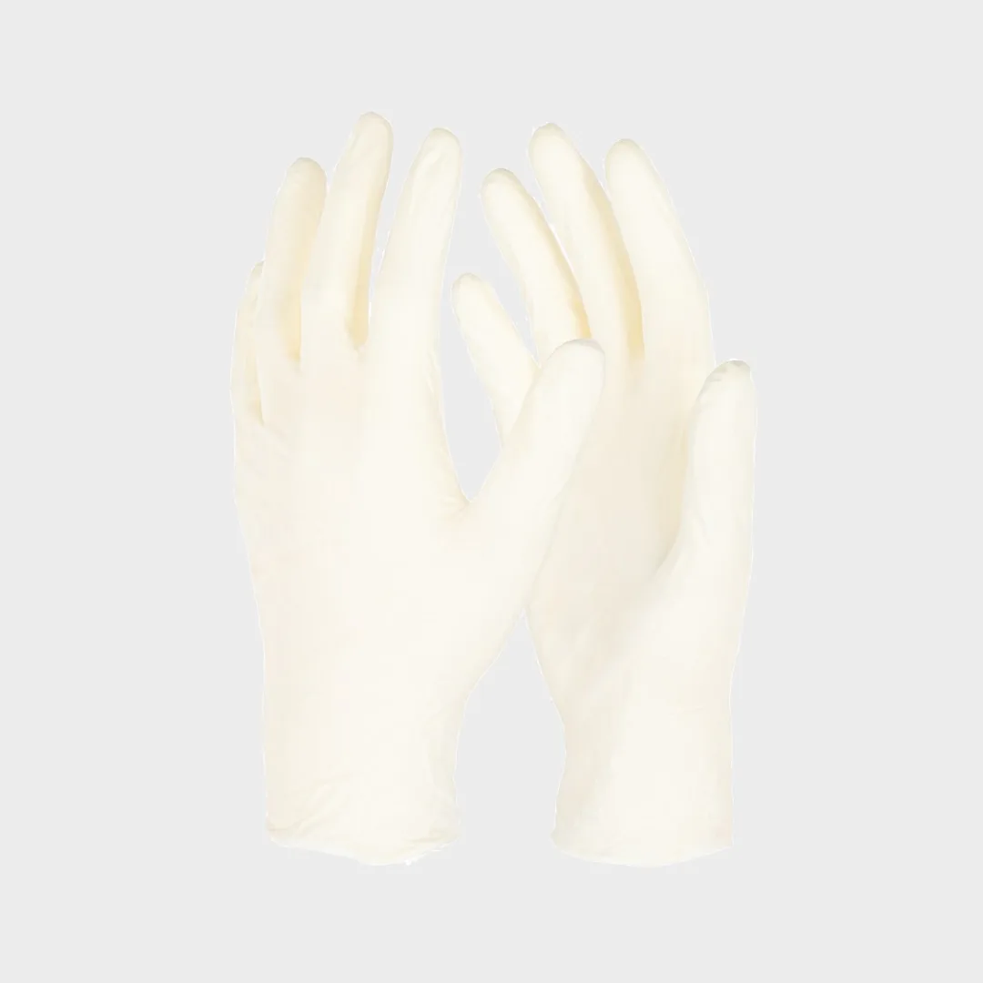 100x Einmalhandschuhe Latex Classic 5,3 mil