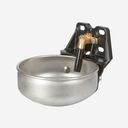 Edelstahl-Tränkebecken mit Rohrventil E21