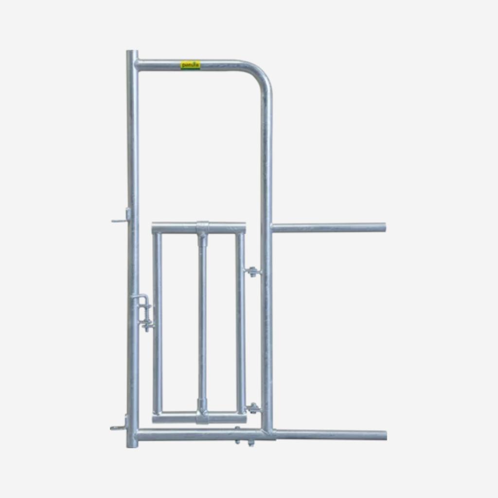 Personenschlupf für Kälberfressgitter, mit Tür 
