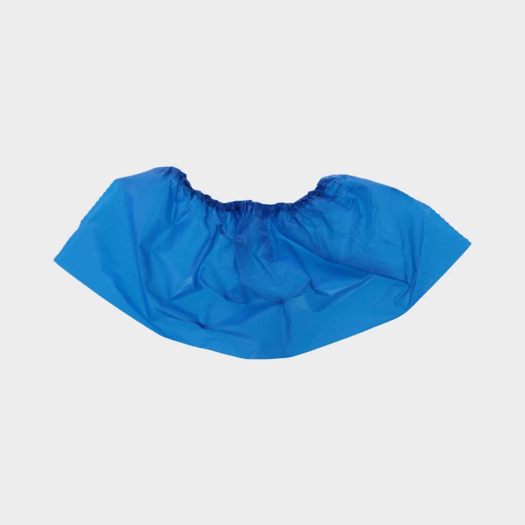 Einmalüberschuhe Gummizug CPE knöchelhoch 40 Stck 410x150mm