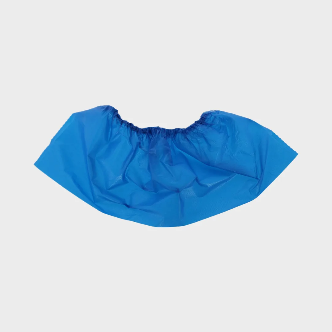 Einmalüberschuhe Gummizug CPE knöchelhoch 40 Stck 410x150mm