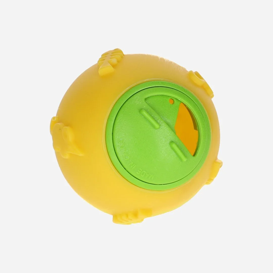 Snackball für Katzen ø 7,5 cm, gelb