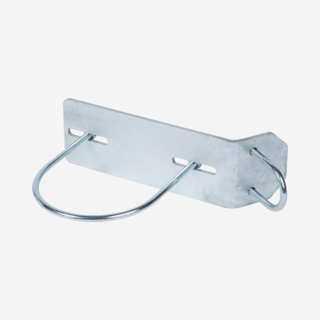 Halter für Bugrolle an Rohr d= 48 mm nicht geeignet für Liegeboxenbügel