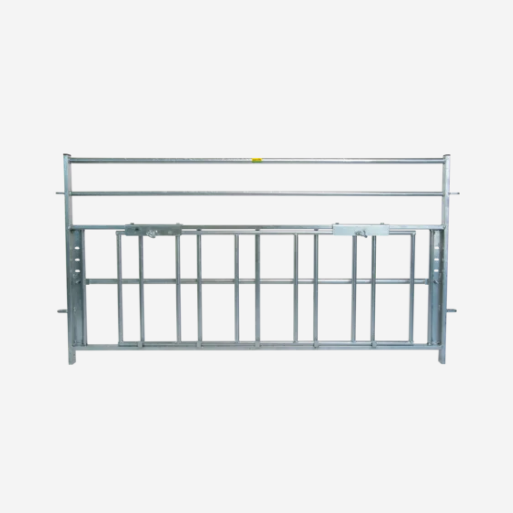 Abtrennung mit verstellb. Lämmerschlupf L= 1,89 m, H= 1,00 m