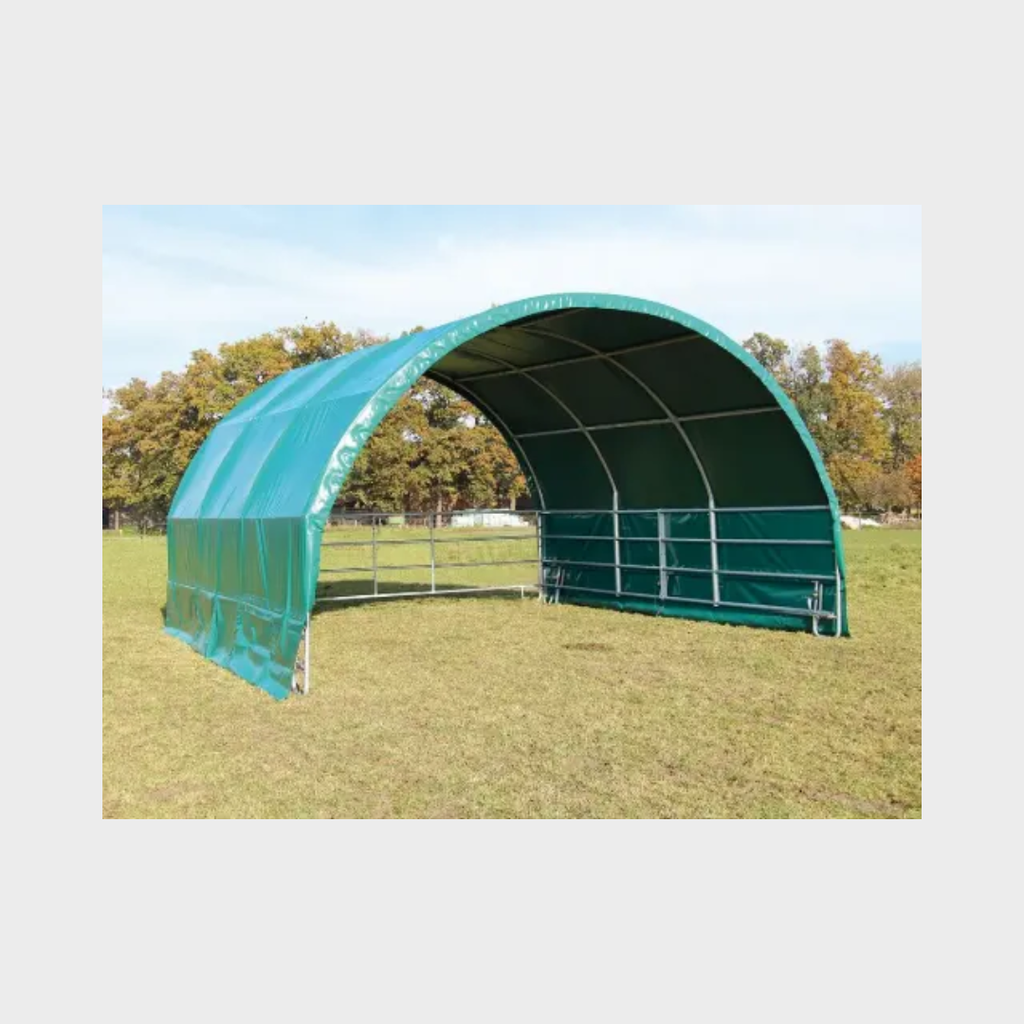 Rundbogen-Weideunterstand, 6 x 6 x 3,57 m