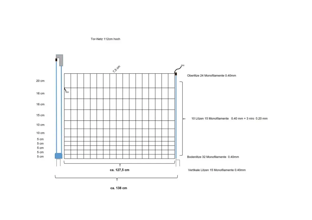 Euronetz Tor Jumbo 112 cm