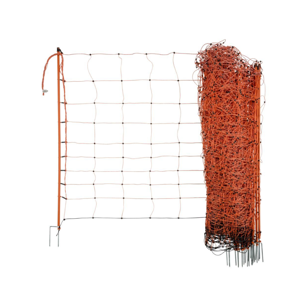 OviNet Schafnetz orange, Höhe: 108cm - Doppelspitze