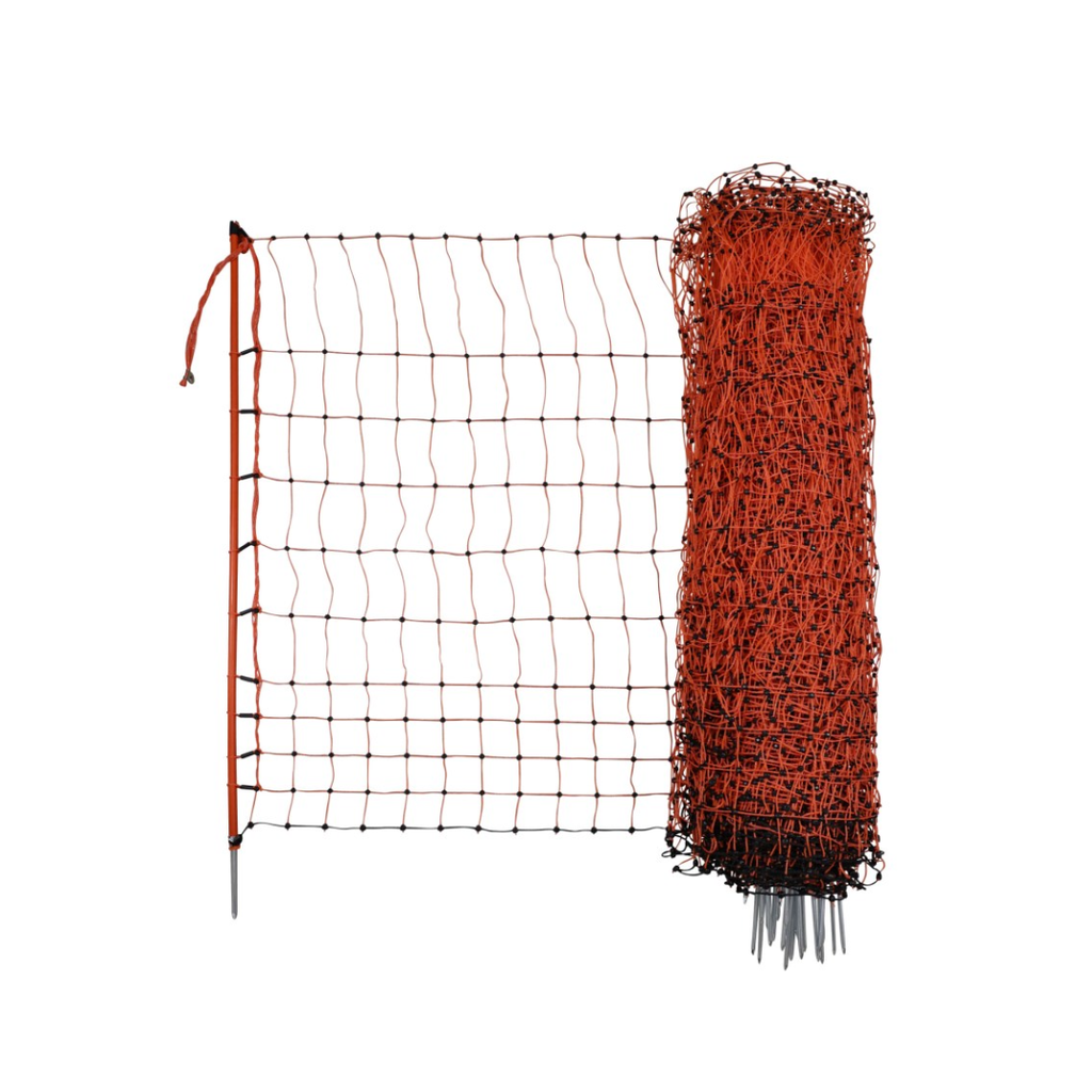 Geflügelnetz PoultryNet, orange, Höhe: 106 cm elektrifizierbar