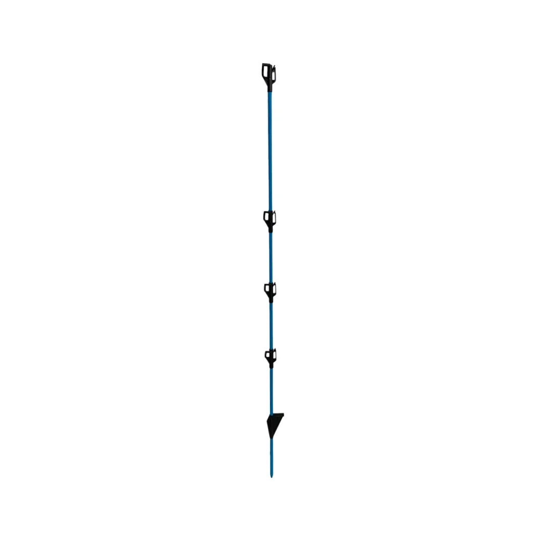 10x Rund-Fiberglaspfahl mit Isolatoren