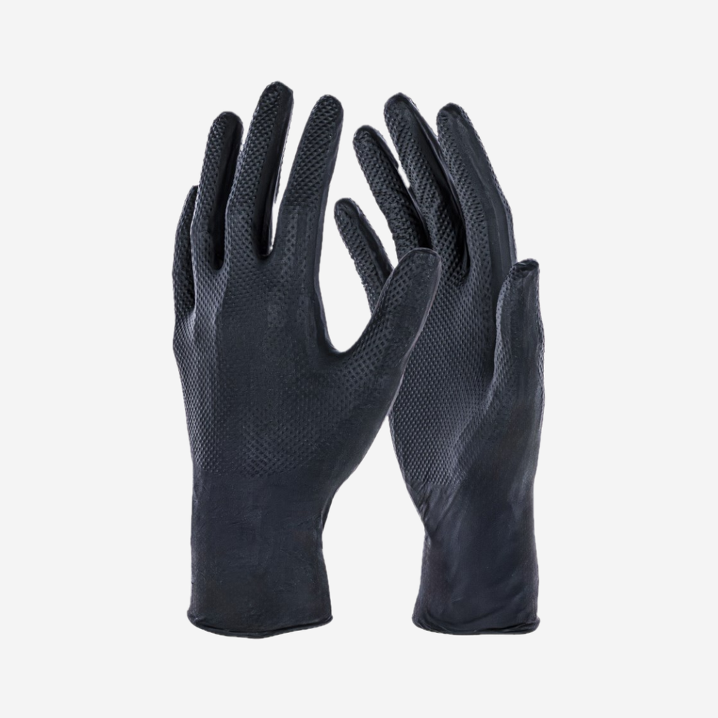 50x Einmalhandschuh X-Grip Black