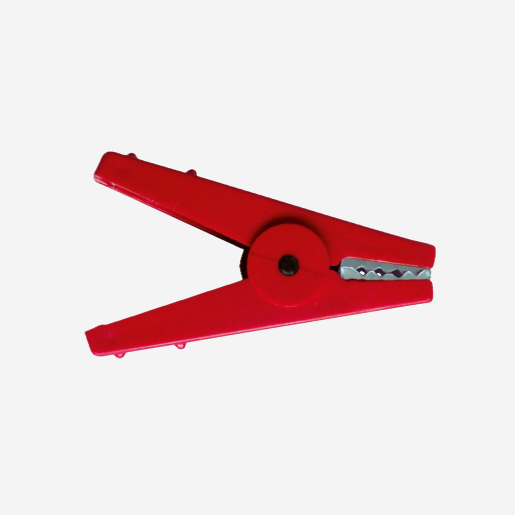 Krokodilklemme, rot, einzeln