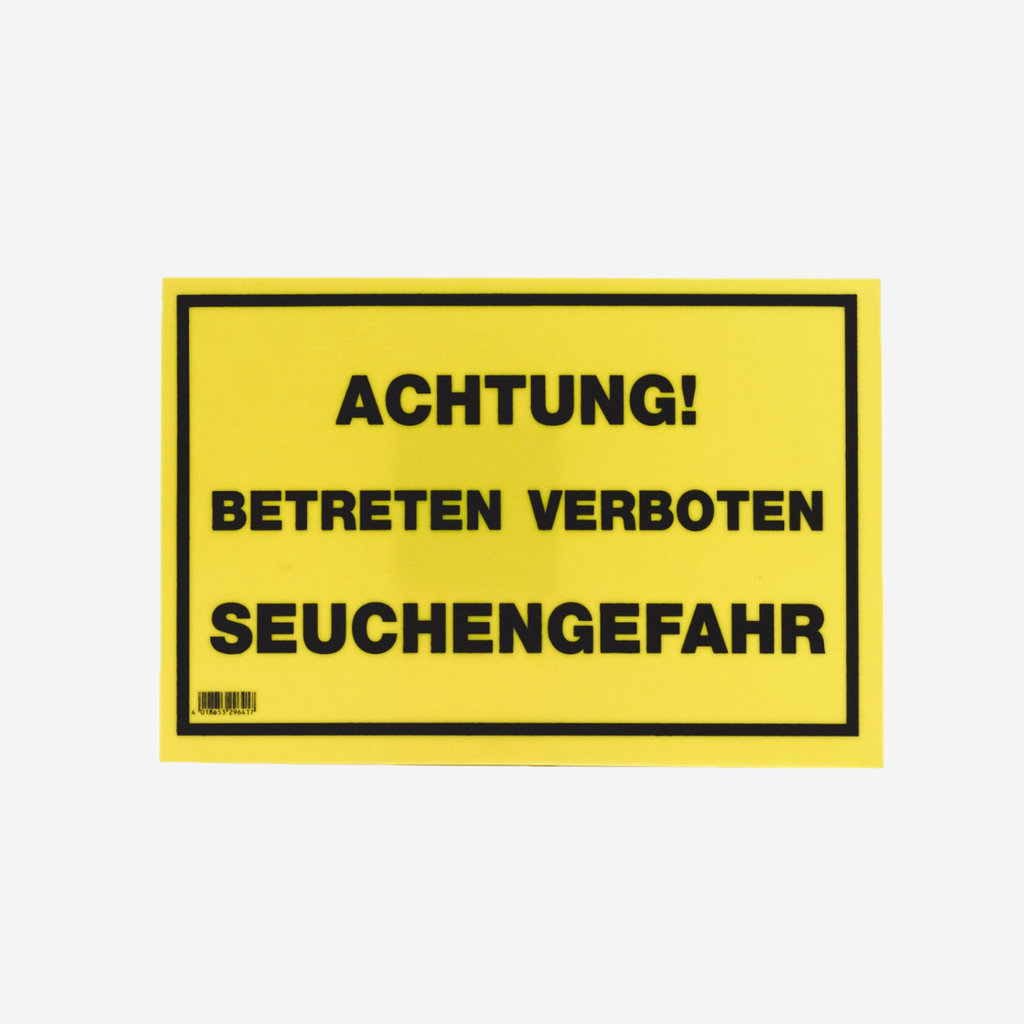 Warnschild, einseitig bedruckt "Füttern verboten!"