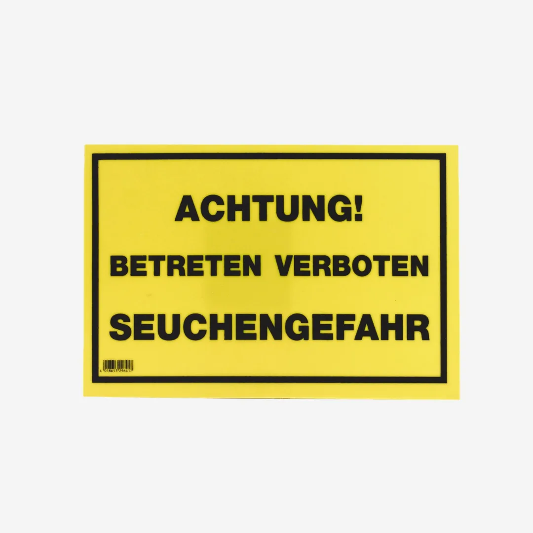 Warnschild, einseitig bedruckt "Füttern verboten!"