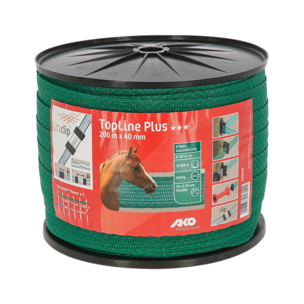 TopLine Plus Weidezaunband, 200m,  Breite 40mm 