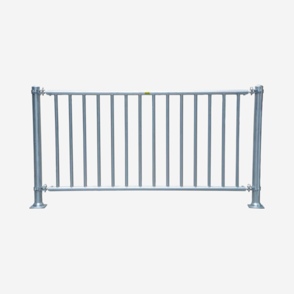 Abtrennung V mit senkrechten Rohren