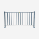 Abtrennung V 2,00 m mit senkrechten Rohren