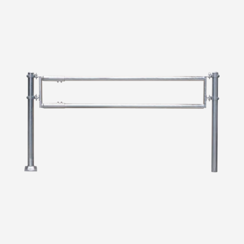 Futtertischabtrennung 2 Rohre, 3 m, vz Höhe 55 cm