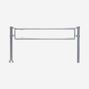 Futtertischabtrennung 2 Rohre, 3 m, vz Höhe 55 cm