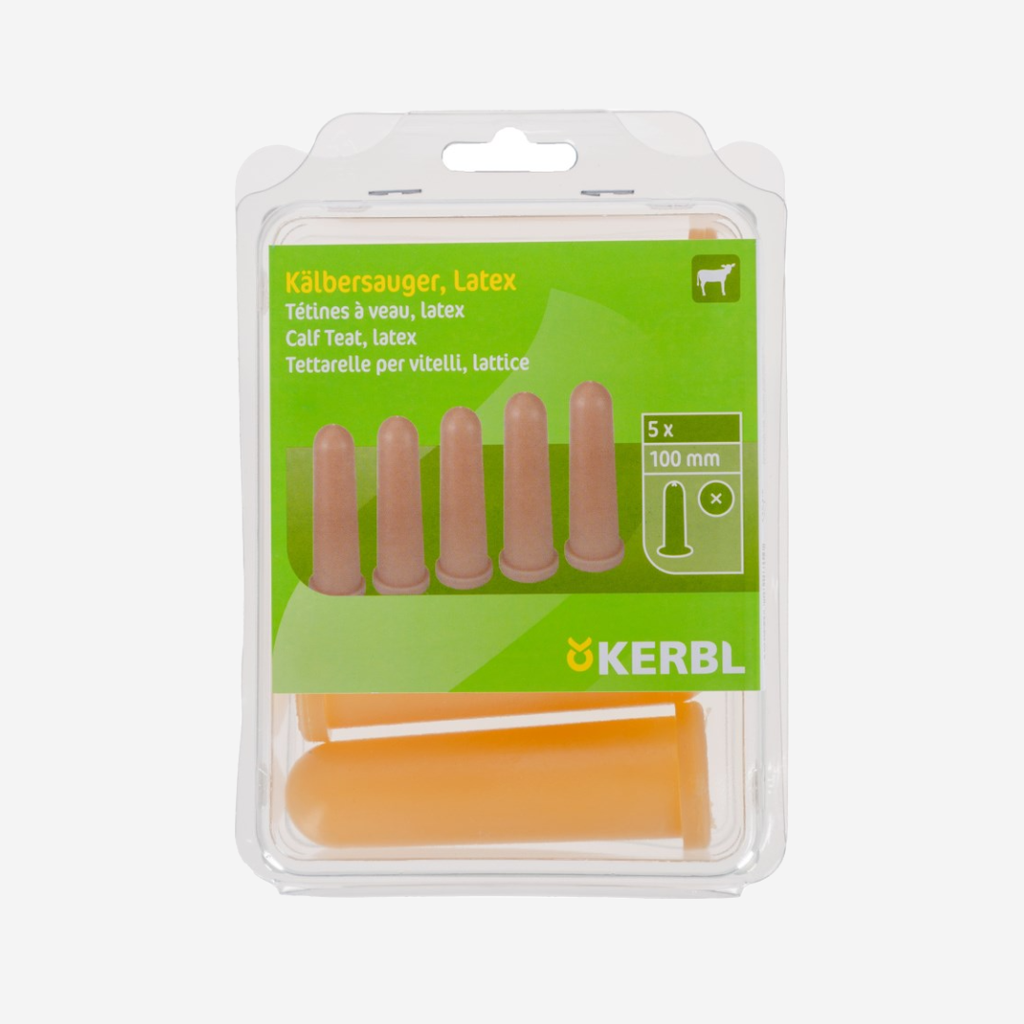 Kälbersauger Latex 100 mm mit Kreuzlochung im Pack