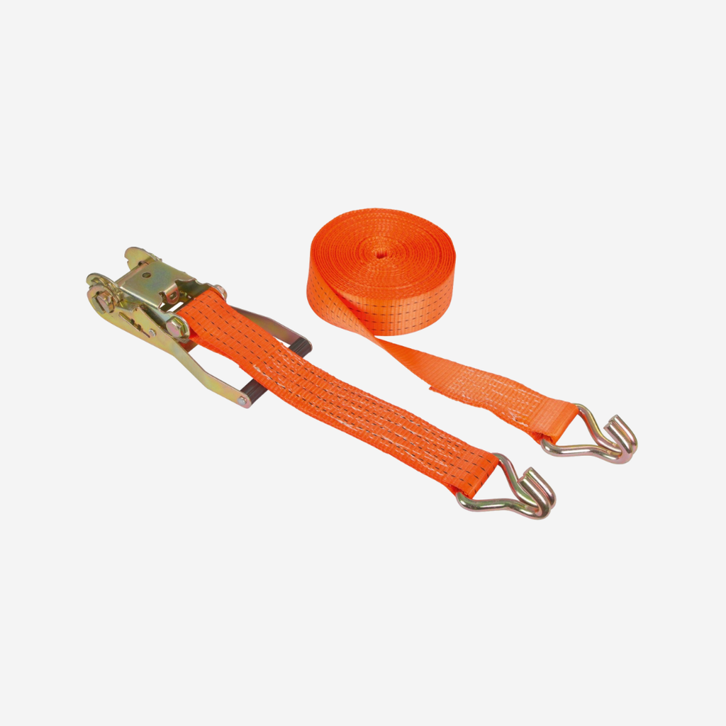 Ratschenzurrgurt 2-teilig orange, 50mm / 4m, 4000 kg