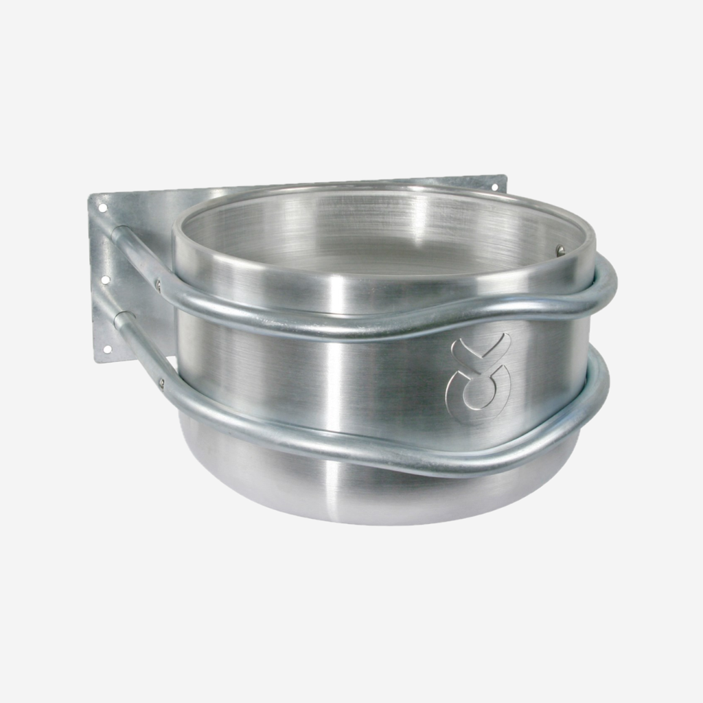 Aluminium-Futtertrog rund