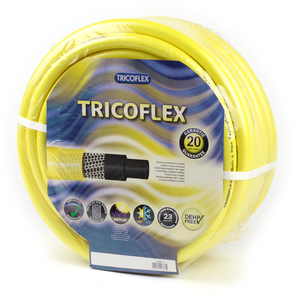 Tricoflex Schlauch PVC 19 mm x 25,3 mm 9bar Gelb