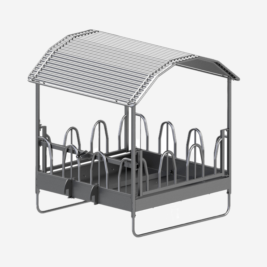 Viereckraufe Standard mit Palisadenfressgitter