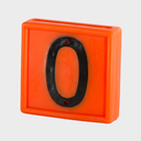 10x Nummernblock, orange, zum Einschlaufen