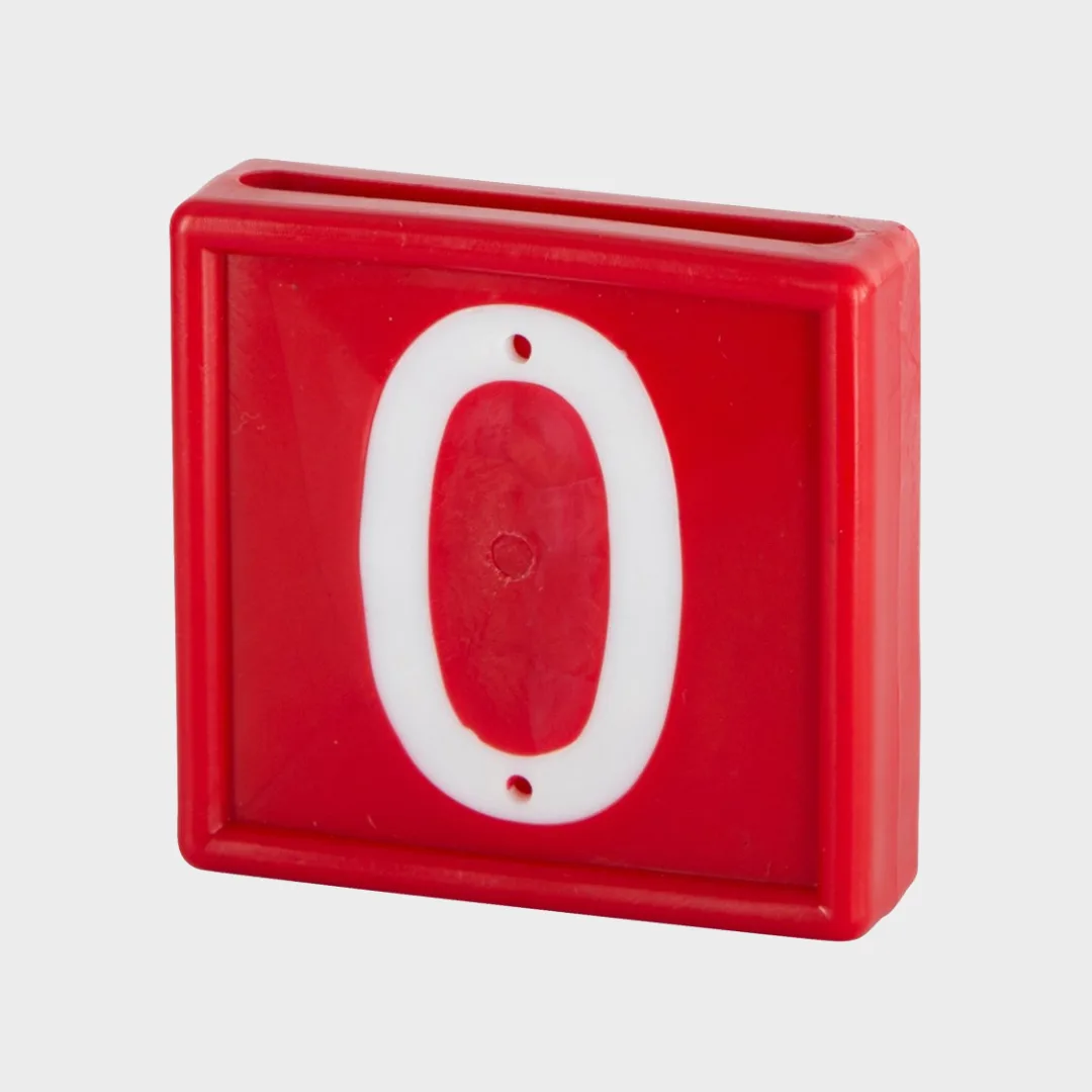 10x Nummernblock, rot, zum Einschlaufen