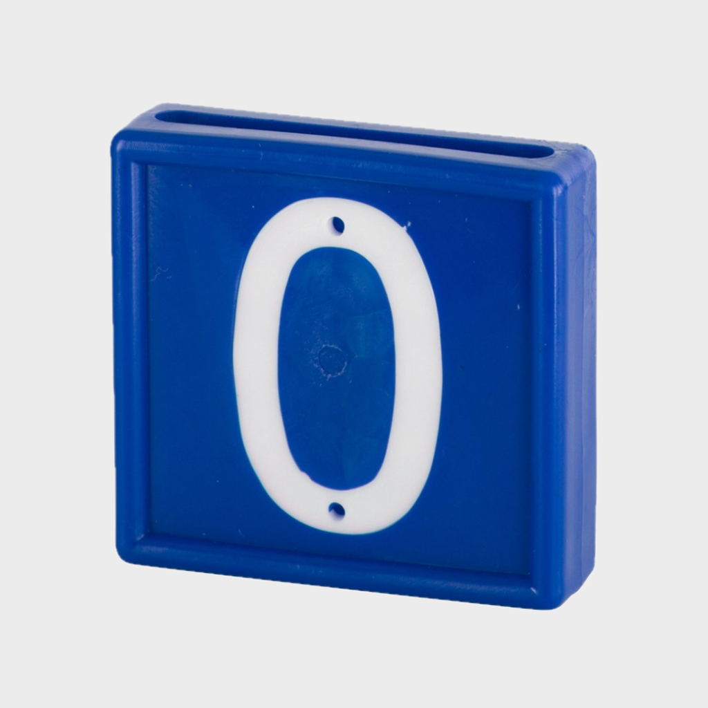 10x Nummernblock, blau, zum Einschlaufen