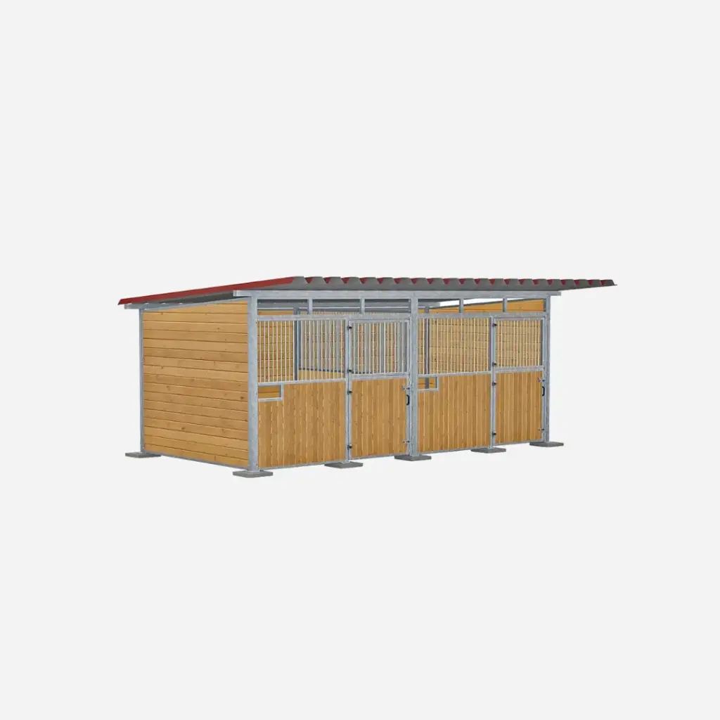 Frontwand für Weidehütte Tiefe 3,50 m 