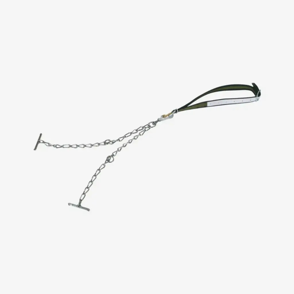 Rinderanb. kompl. m. Kette 6mm dopp.m.Sicherheitsversch.klein