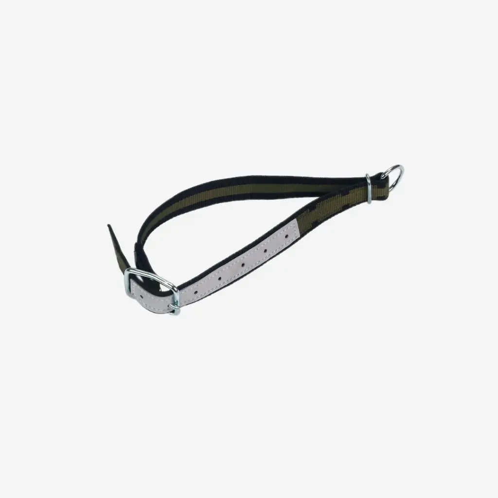 Halsband 100x4 cm, mit Ovalglied und D-Ring