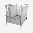 Kälberbox Premium mit schwenkbarem Boden