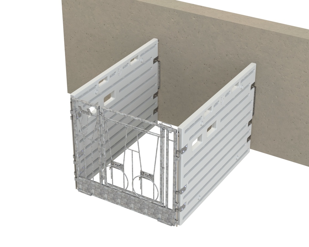 Modulare Kälberbox Einzelbucht wandständig