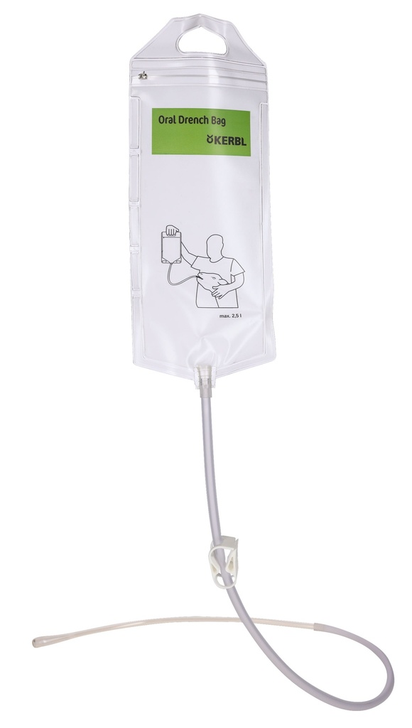 Drench Bag, transparent mit Sonde und Zipperverschluss