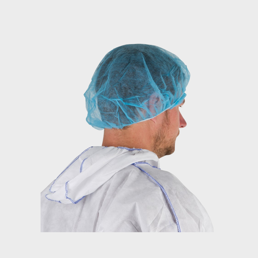 Einmalhaube, blau 100 Stück