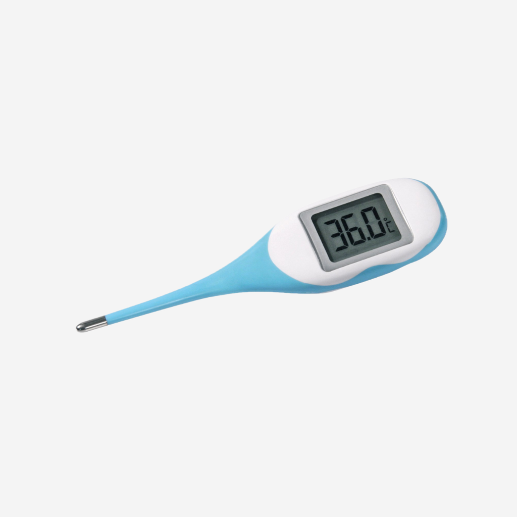 Fieberthermometer, wasserfest, flexible Sonde, großes Display