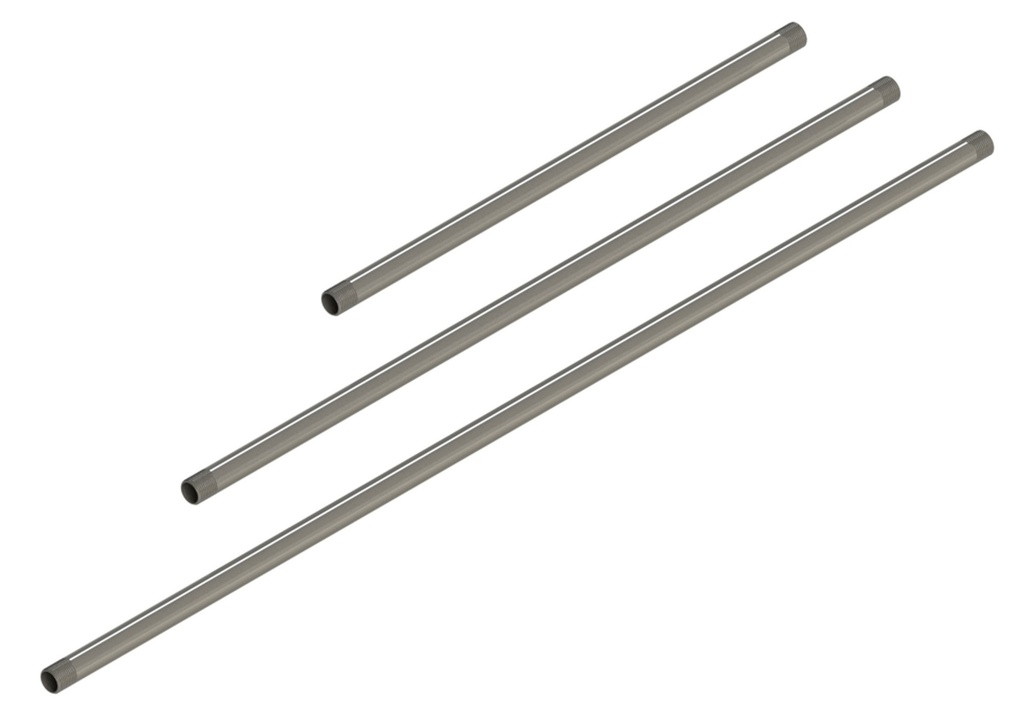 Anschlussrohr, gerade 50cm beidseitig ½" AG