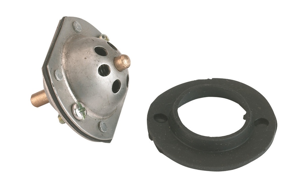 Ventil für Anbaubecken mit  2 Schrauben  abgeflacht