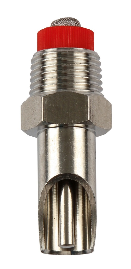Beißnippel Edelstahl 3/8" mit 1/2"-Anschluss