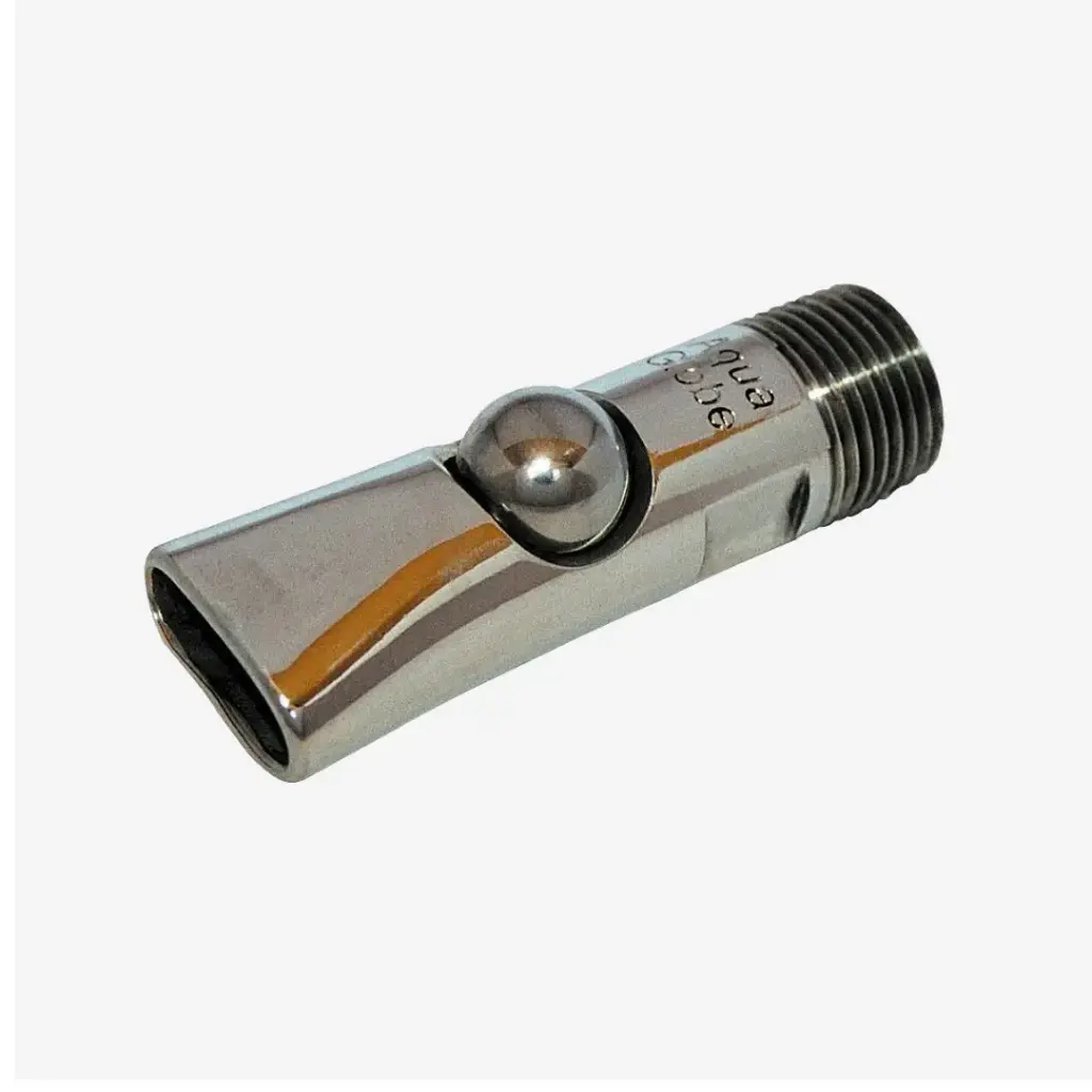 Kugelbeissnippel für Sauen, Edelst., 1/2", Hochdr., verp.