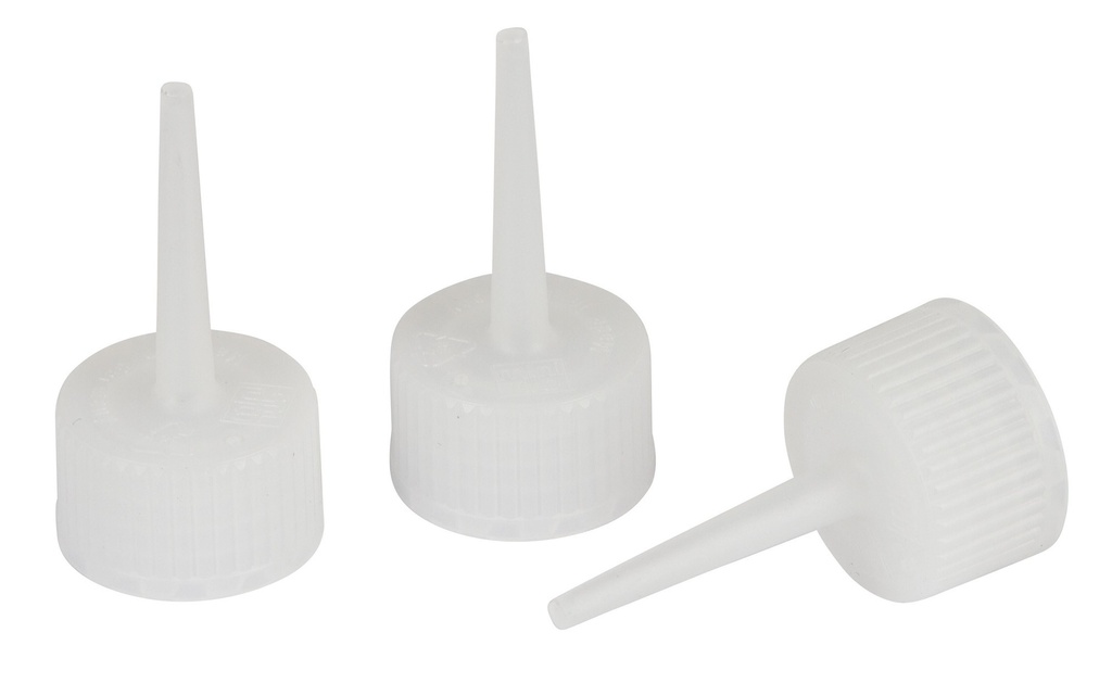 Kappen f. Plastikflaschen, naturfarben/weiß