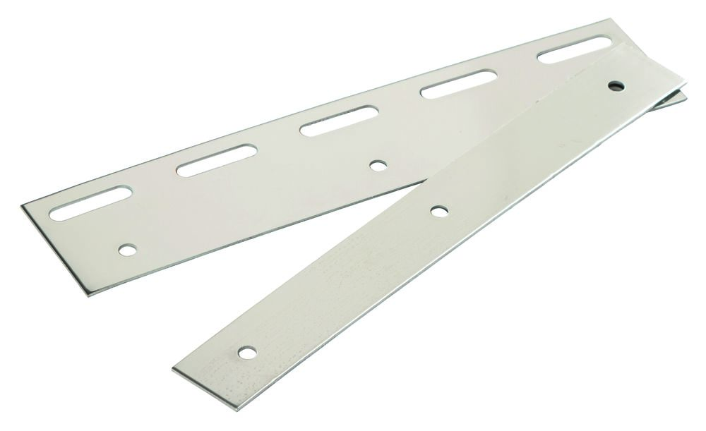 Klemm- und Pendelleiste 200mm Edelstahl für PVC-Vorhang