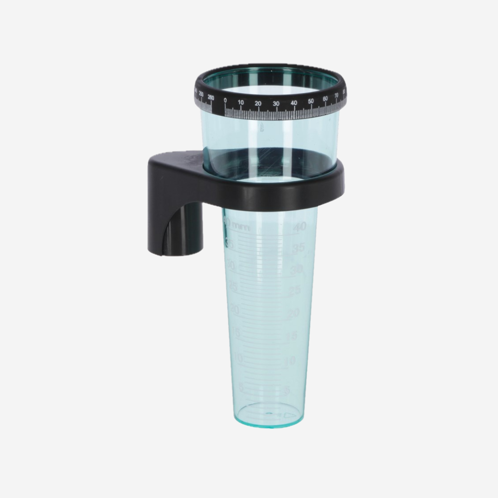 Regenmesser mit Drehring