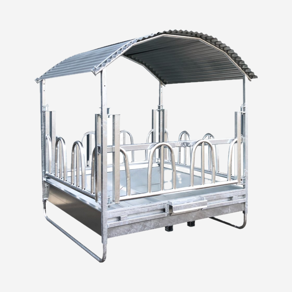 Viereckraufe mit Palisadenfressgitter