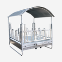 Viereckraufe mit Palisadenfressgitter, 2x2 m