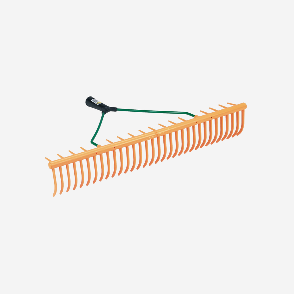 Kunst.-Rasenrechen 32 gebog. Zinken + 16 Querz.